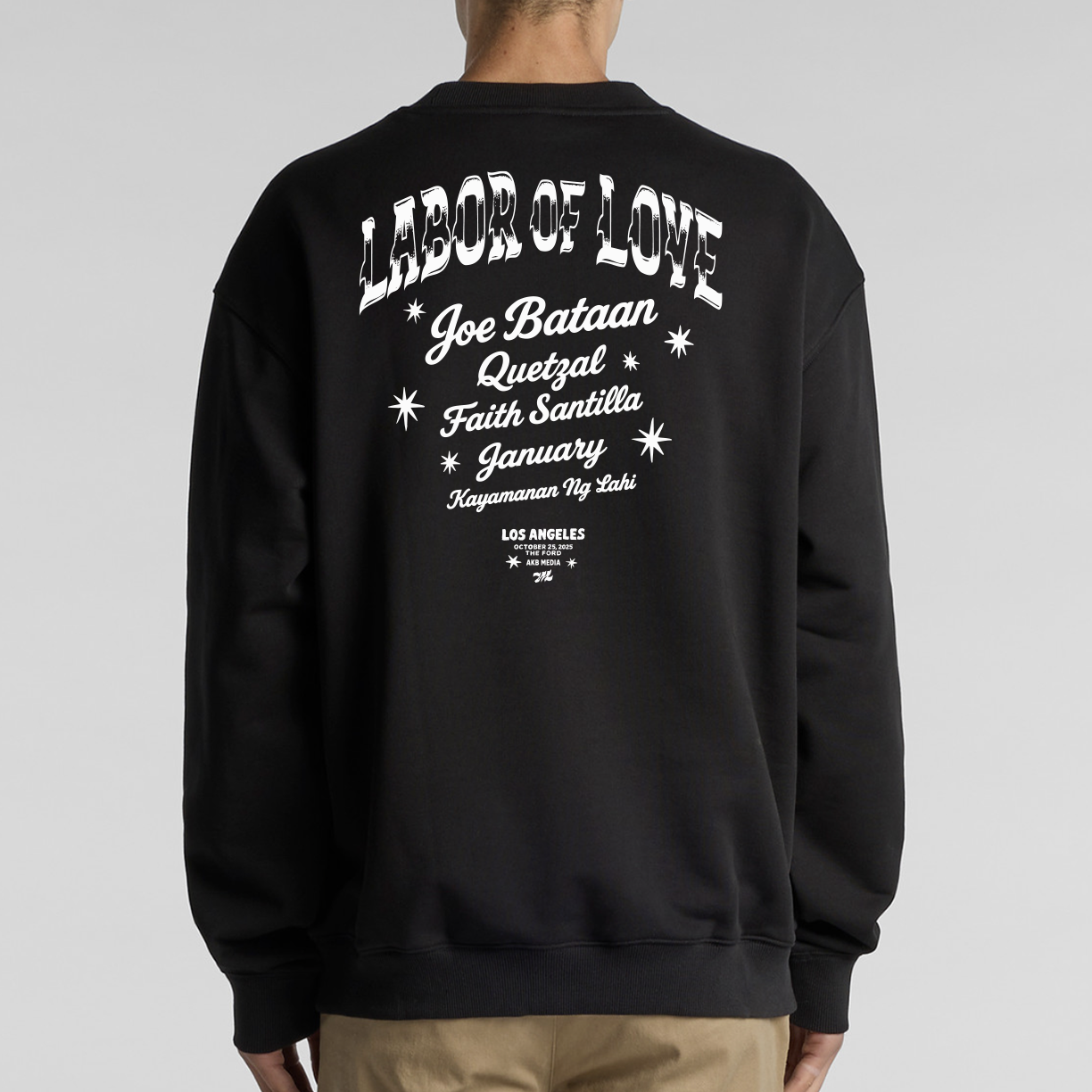 LABOR OF LOVE CREWNECK (BLACK)